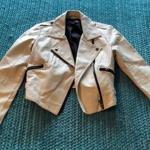Forever 21 cropped leather jacket
